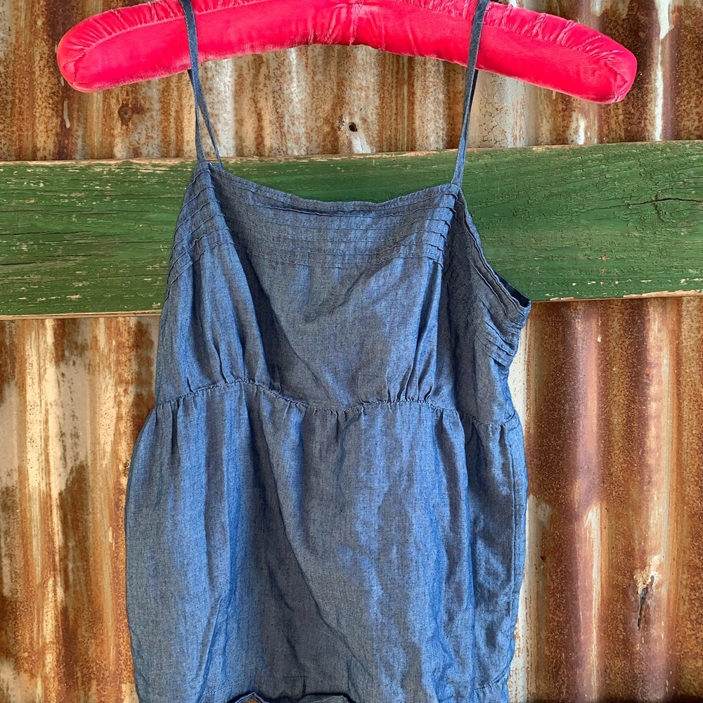denim appearing tank top